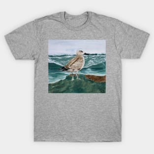 seagull on the shore T-Shirt